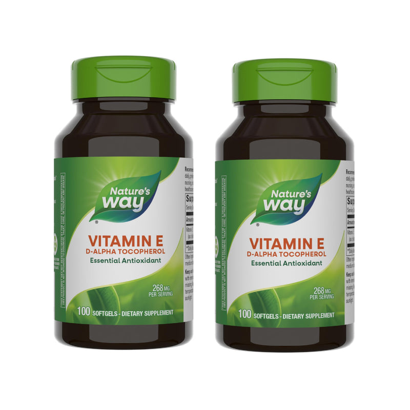 Nature's Way Vitamin E 400 IU, 100 Softgels, Pack of 2 100 Count (Pack of 2)