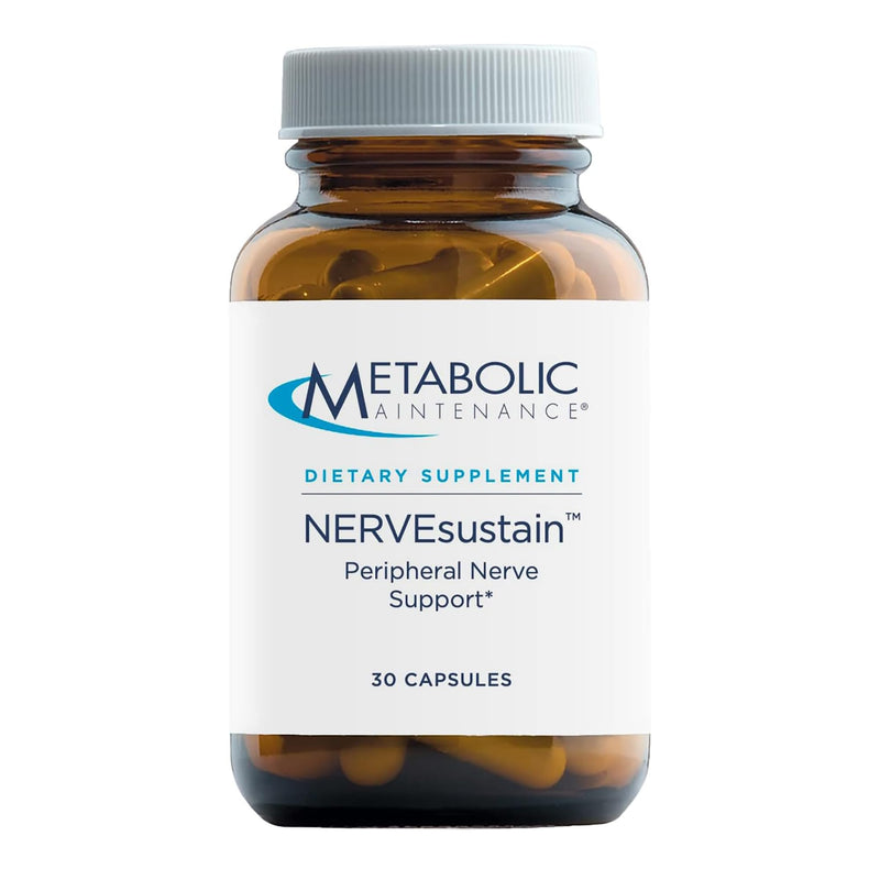Metabolic Maintenance NERVEsustain Nerve Support, 30 Capsules | Alpha Lipoic Acid and B Vitamins for Peripheral Nerve Health and Neurotransmission, Vegetarian, 15 Servings