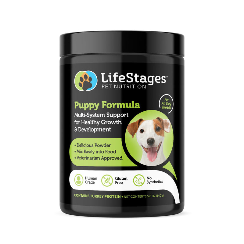 LifeStages Stage 1: Puppy Formula 0-3 Years for Dog Weight Gain, Muscle & Joint Development, Healthy Skin & Coat | Omega 3 & 6, Spirulina, Vitamin B6 & Probiotics - Vet Approved - PawsPlanet Australia