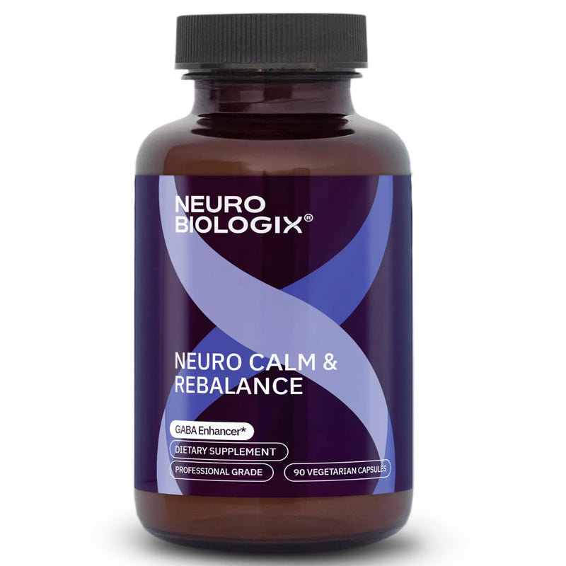 Neurobiologix Neuro Calm & Rebalance, L-Theanine, Kava Kava, 90 Capsules | Magnesium & Zinc, Mood Balance, GABA Activity Support, Gluten-Free, Vegetarian