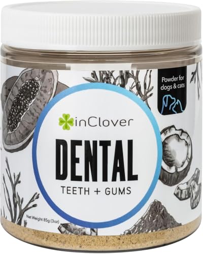 InClover Dental Powder for Dogs & Cats, Natural Teeth Cleaning