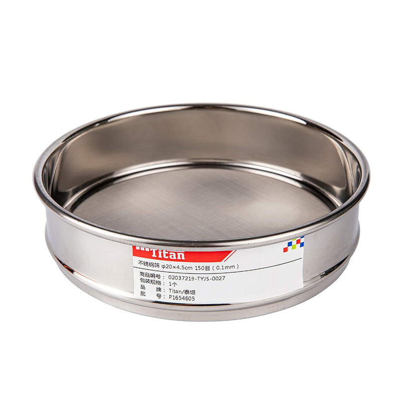 φ20×4.5cm 150 Mesh 304 Stainless Lab Sieves Economy Test Sieve 304 Stainless Steel Wire Cloth（0.1mm） 150 Mesh (0.1mm) - BeesActive Australia