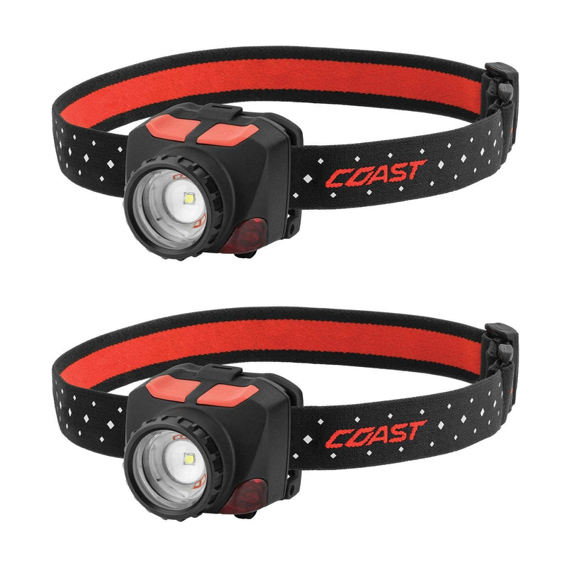 Coast FL84 575 Lumen Dual Color Focusing LED Headlamp 2-Pack - BeesActive Australia