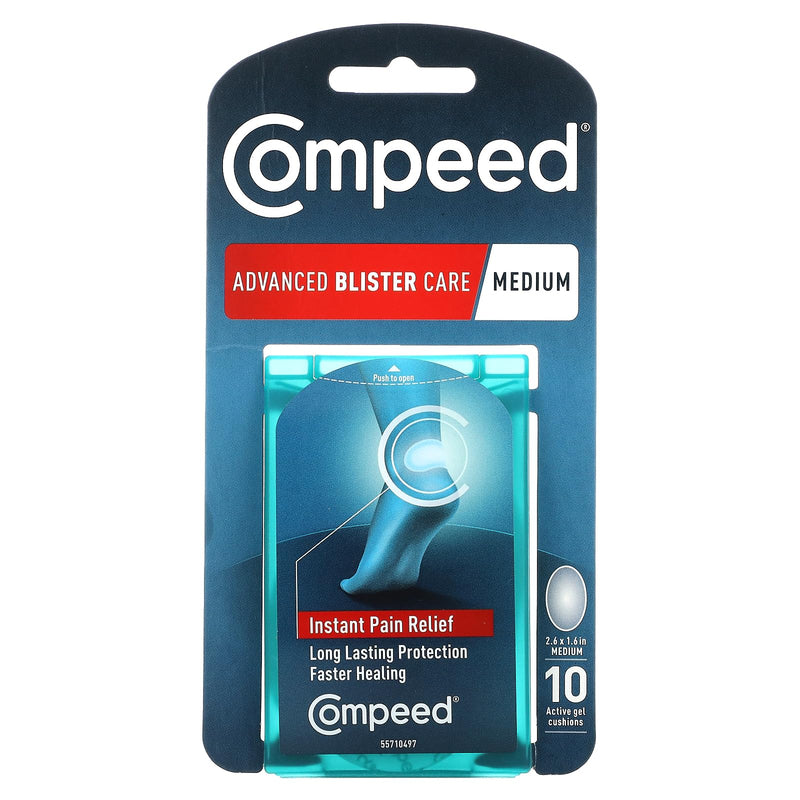 Compeed Advance Blister Care, Medium, 10 Active Gel Cushions - BeesActive Australia