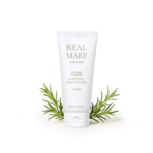 RATED GREEN Scalp Scrub for Itchy Flaky Oily Scalp 6.76 fl oz Rosemary Peppermint and Sea Salt 6.76 Fl Oz (Pack of 1)