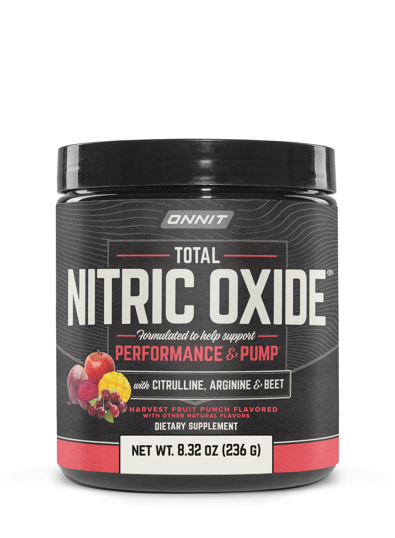 ONNIT Total Nitric Oxide Exercise Performance Powder, Harvest Fruit Punch Flavor, Caffeine-Free Dietary Supplement to Support Muscle Growth and Recovery with NO3-T Arginine Nitrate, 20 Servings - BeesActive Australia