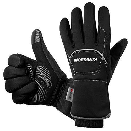'-40F° Waterproof & Windproof Winter Gloves - 3M Thinsulate Thermal Touch Screen Warm Gloves - for Cycling,Skiing,Running,Outdoor Sports - for Women and Men Black X-Large