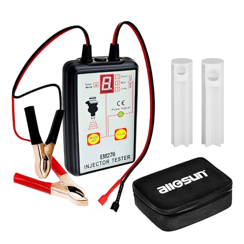 EM276SET Fuel Injector Tester & Adapter DIY Cleaning Tool Kit Set (Fuel Injector Tester + Adapter) Fuel System Cleaner Gasoline Engines Fuel Injector Tester + Adapter