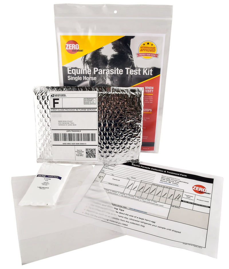 Equine Parasite Worm Mail-In Test Kit and Laboratory Services for Detecting Harmful Internal Parasites and Worms in Horses and Evaluating Equine Worming/Deworming Programs. - BeesActive Australia
