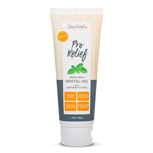 Oxyfresh Premium Soothing Pro Relief Dental Gel Infused Zinc & Aloe Vera 4 Ounce (Pack of 1)