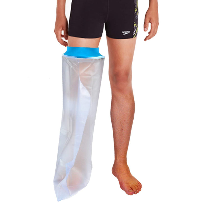 Asunby Cast Covers for Shower Leg Adult Waterproof full Leg Protector Shower Bandage Wound Showering for Broken Leg Knee Foot Ankle Wound Burns Care Supplies, After Surgery Gifts,Reusable Long Leg-Adult - BeesActive Australia