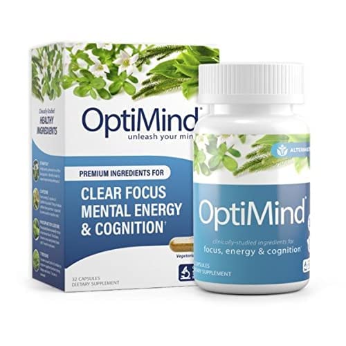 Optimind Nootropics Brain Booster Supplement | Enhance Focus and Cognition, Improve Retention, Sustain Energy | Clinically Studied Ingredients, Bacopa, Tyrosine, Huperzine A, GABA - 1 Bottle (32 Ct) 32 Count (Pack of 1) - BeesActive Australia