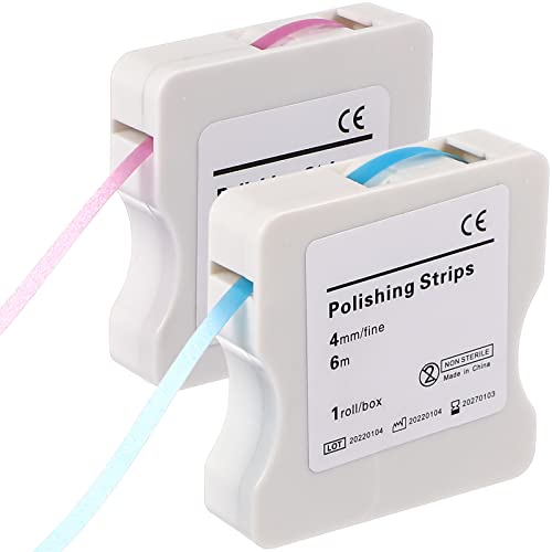 Healifty Dental Sanding Strips 2 Boxes 472.44 in Abrasive Strips for Precision Finishing Interproximal Polishing Deep Cleaning Professional Dental Supplies