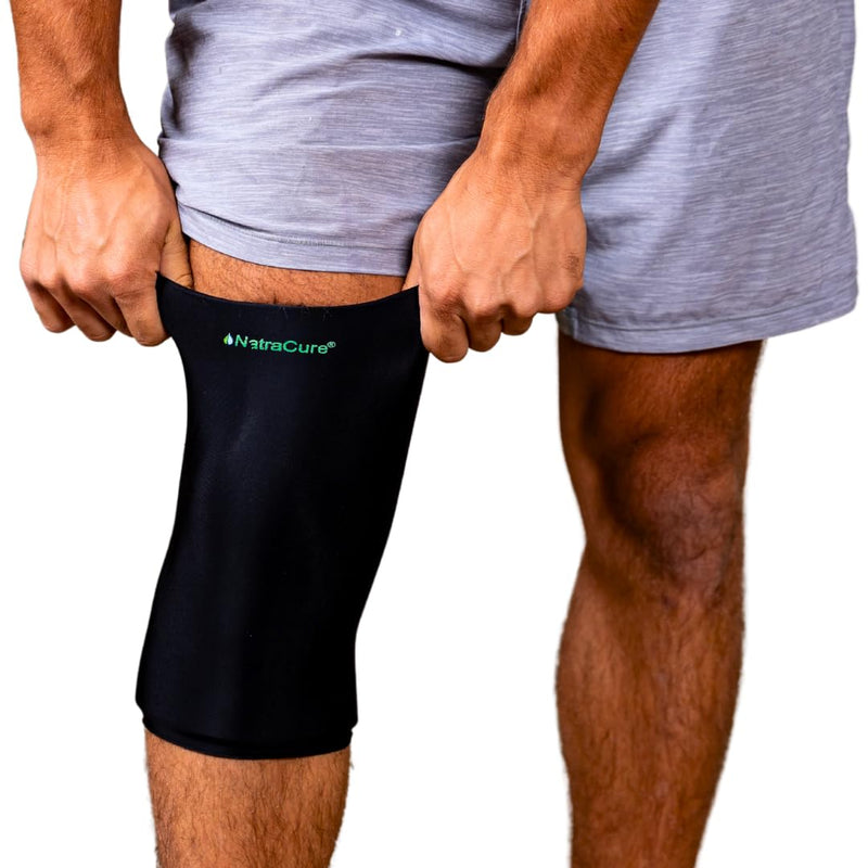 NatraCure Cold Therapy Compression Sleeve for Injuries & Pain Relief - Reusable Ice Sleeve for Arm, Forearm, Elbow, Wrist - Ice Sleeve Pack Wrap for Leg, Shin, Calf, Ankle, Foot - SM Small (Pack of 1) - BeesActive Australia