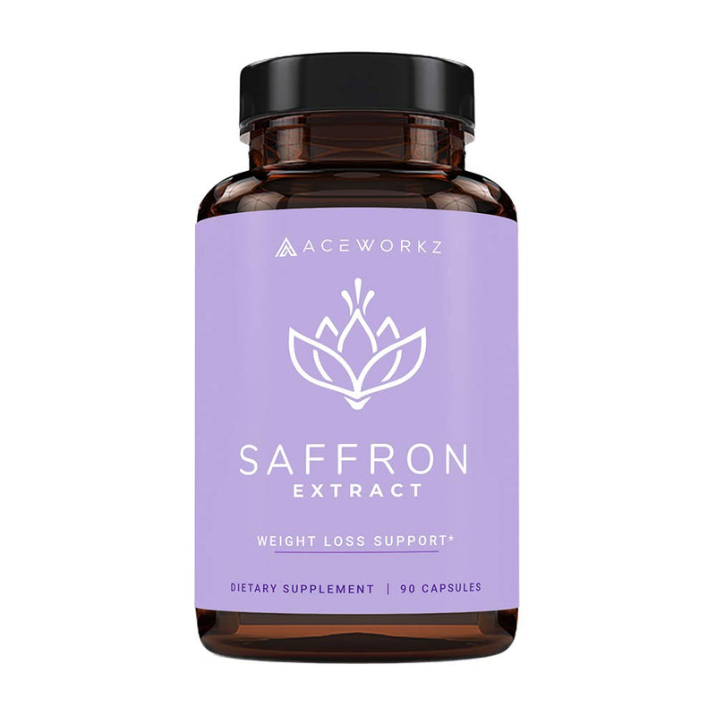 ACEWORKZ 100% Pure Saffron Extract - Appetite Suppressant for Weight Loss - Metabolism Booster - Diet Pills for Women & Men (90 Capsules) - BeesActive Australia