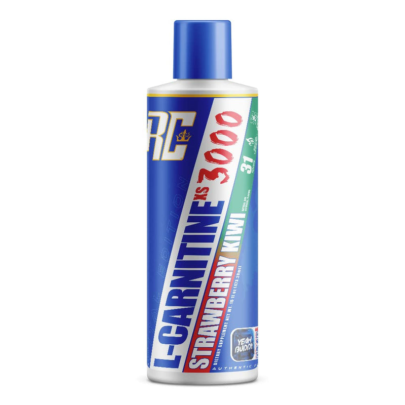Ronnie Coleman Signature Series L-Carnitine XS 3000 Liquid, Amino Acids Metabolism and Lean Muscle Strength Support, Stimulant Free, Sugar Free, Zero Carbs, Strawberry Kiwi, 16 Oz Strawberry Kiwi (1500) 16 Fl Oz (Pack of 1)