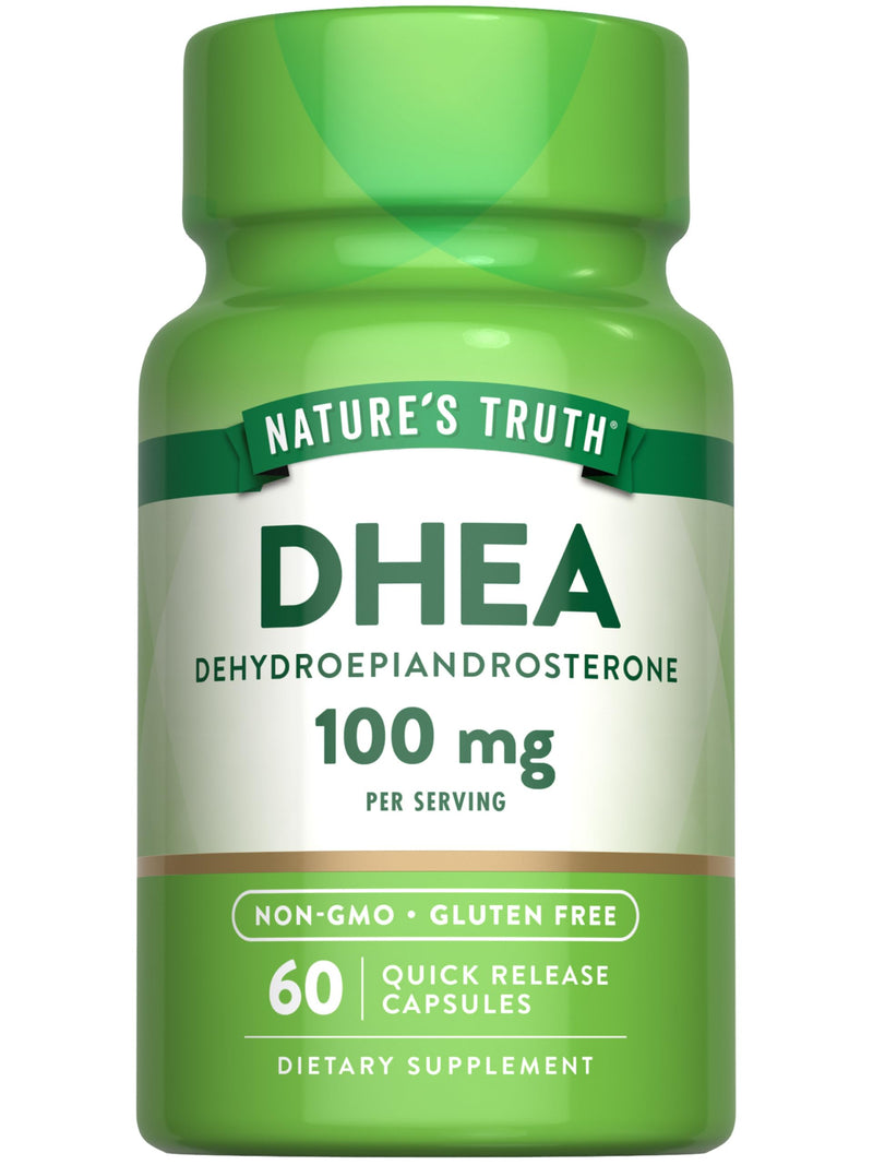 Nature's Truth DHEA | 100mg | 60 Capsules | Non-GMO & Gluten Free Supplement