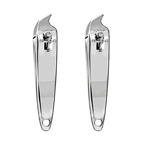 2 PCS Metal Slanted Edge Nail Cutting Clippers Pedicure Manicure Tool Slanted Tip Cuticle Nail Clipper Cutter Nail Clipper Cutter Pedicure Manicure Tool