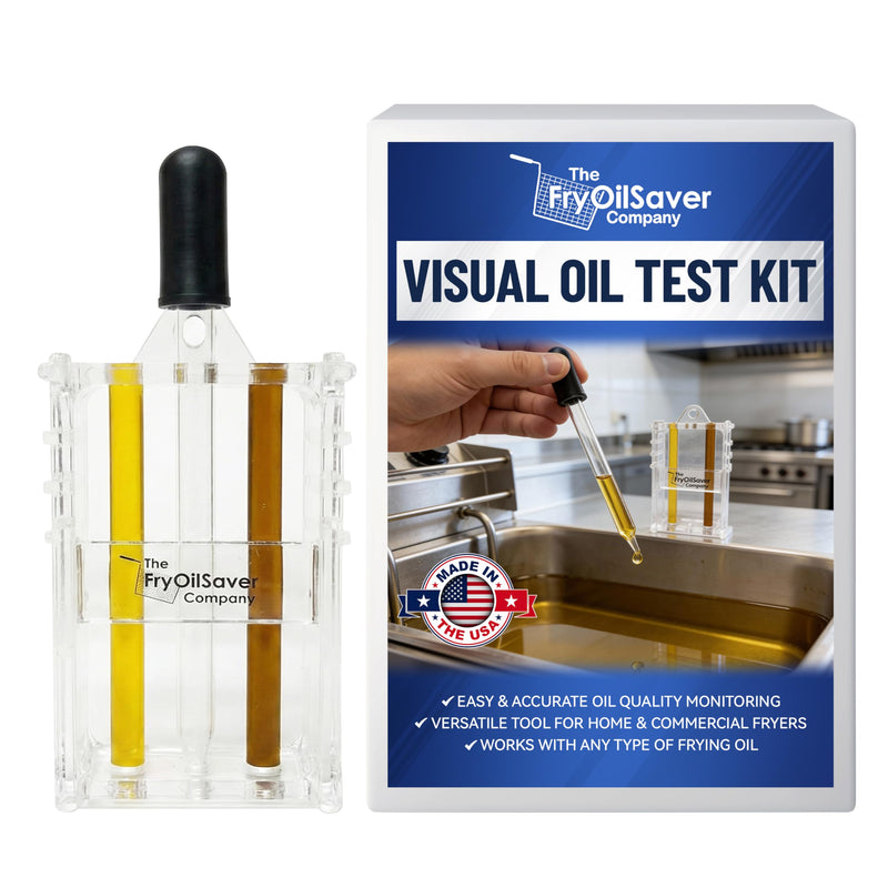 Fryer Oil Test Kit - Visual Two Color Analysis - Deep Fryer Oil Analysis Kit w/Eye Dropper - Monitor Frying Grease Quality for Kitchen, Restaurant, Food Truck - FC3017B FMP 538-1000 by FryOilSaver Co - BeesActive Australia