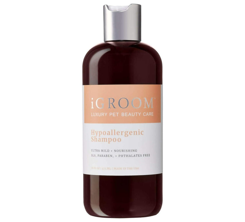 iGroom Hypoallergenic Dog Shampoo, Luxury Pet Beauty Care, Extra Mild Formula, Keratin + Vegetable Proteins Add Moisture, Made in USA, 16oz 16 OZ - PawsPlanet Australia