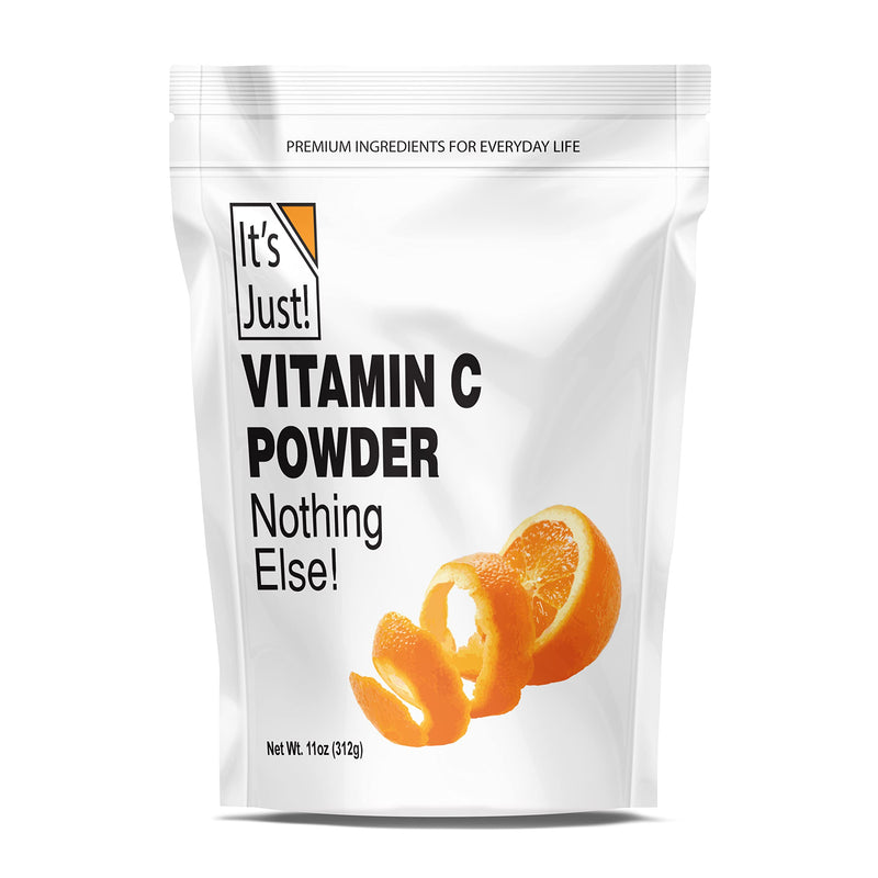 It's Just! - Vitamin C Powder, 100% Pure Ascorbic Acid, Food Grade, Immune Support, Homemade Cosmetics (11oz) 11 Ounce (Pack of 1) - BeesActive Australia