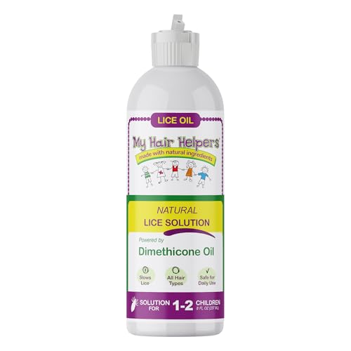 My Hair Helpers Unscented Dimethicone Oil Lice Treatment, 8 fl Ounces 8 Fl Oz