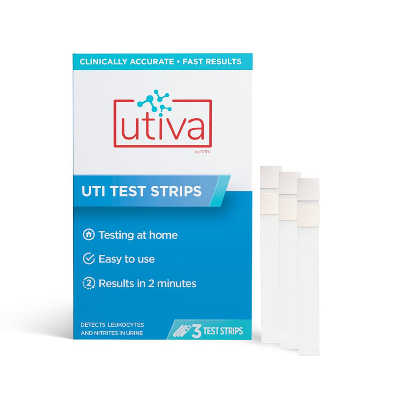 Utiva UTI Test Strips – Home Test Kit for Urinary Tract Infection – Clinically Accurate Results in 2 Minutes – Urine Test Strips for Women and Men, 3 Individual at Home UTI Tests - BeesActive Australia