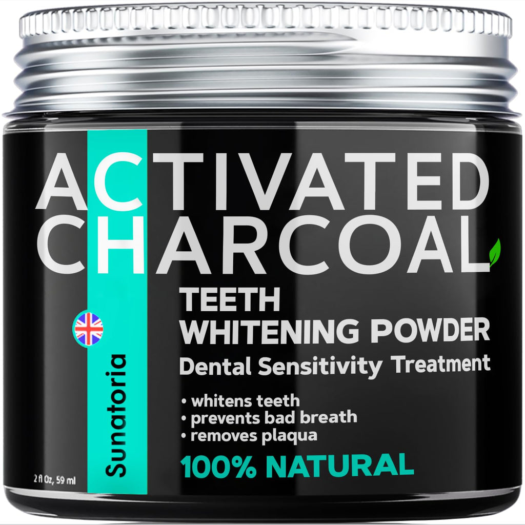 Activated Charcoal Powder Teeth Whitening - Remineralizing Tooth Powder for Tooth Whitening | Blanqueador de Dientes | All Natural Toothpaste Alternative | Sensitivity Treatments