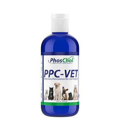 PPC-Vet Polyunsaturated Phosphatidylcholine Liver and Brain Health Supplement for All Sized Cats and Dogs 1000mg PPC / 5mL - Liposomal Liquid 8 oz - PawsPlanet Australia