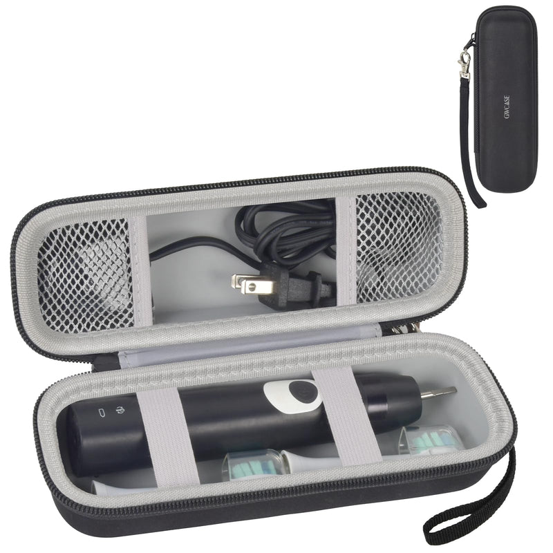 Toothbrush Travel Case Compatible with Oral-B Pro 1000 2000 3000 3500 5000 7500/ for Philips Sonicare ProtectiveClean 4100 6100 5100 6500 7500 Rechargeable Electric Toothbrush (Box Only) -Black Black For Philips Toothbrush