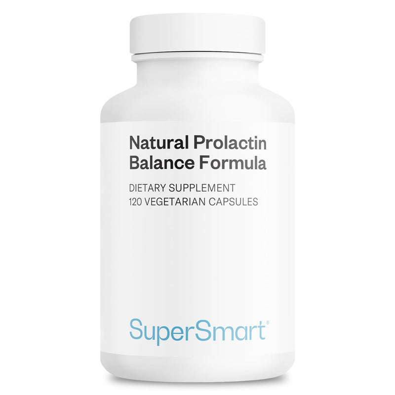 Supersmart - Natural Anti Prolactin Supplement - with p5p Vitamin B6, Mucuna Pruriens, Maca Root, Ashwagandha | Gluten Free - 120 Vegetarian Capsules