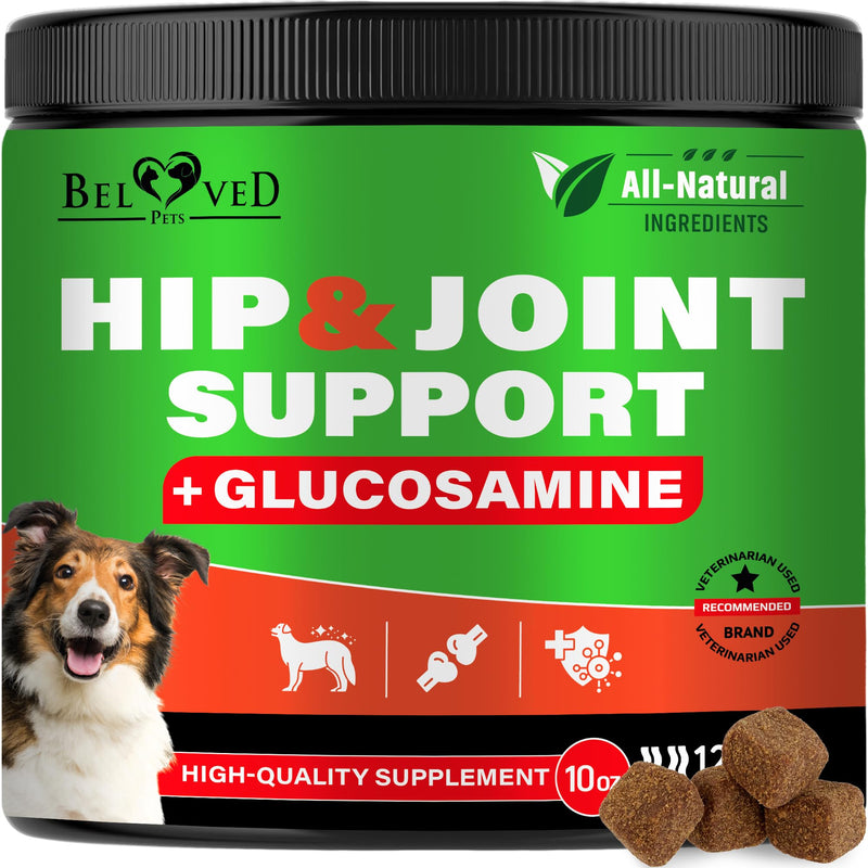 Dog Hip and Joint Supplement & Arthritis Pain Relief Treats - Glucosamine Chondroitin MSM Soft Chews for Senior Dogs - Natural Medicine & Support Mobility - Turmeric Vitamins for Dysplasia - USA - PawsPlanet Australia