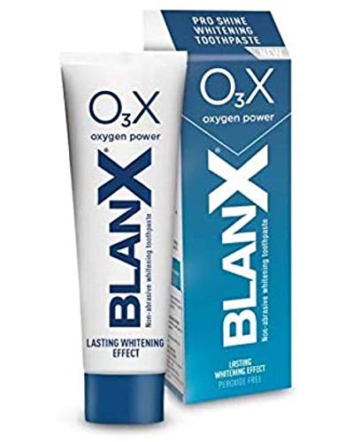 BlanX Pro Shine Whitening O3X Oxygen Power Non-Abrasive Peroxide Free Toothpaste - 75ml (Pack of 2)