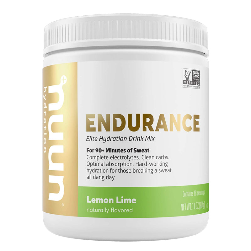 Nuun Hydration Endurance | Workout Support | Electrolytes & Carbohydrates (Lemon Lime, 16 Servings - Canister) Lemon Lime 1 Pound (Pack of 1) - BeesActive Australia