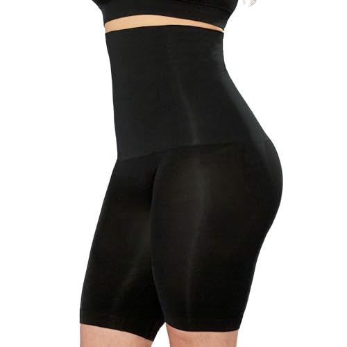 SHAPERMINT Shapewear for Women - High-Waisted Shapewear Tummy Control Shorts, Thigh Slimmer, Underwear for Women X-Large-XX-Large Black