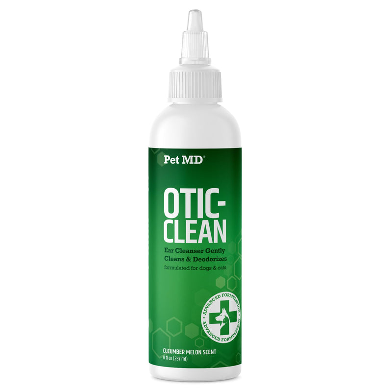 Pet MD Otic Clean Dog Ear Cleaner for Cats and Dogs - Effective Against Infections Caused by Infections, Itching and Controls Ear Odor - 8 oz (Cucumber Melon) Cucumber Melon - BeesActive Australia