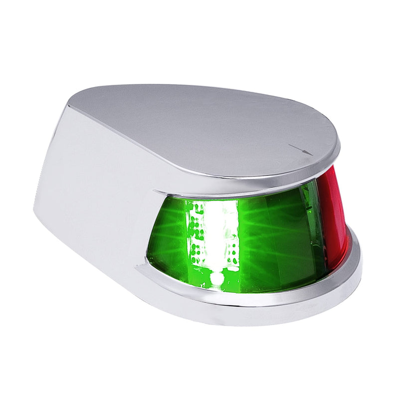 TRUE MODS Red Green LED Marine Navigation Bow Light [USCG ABYC A-16 2NM] [Waterproof] [Chrome & ABS] 2 Nautical Mile Visibility Bicolor Light for Pontoon Yacht Fishing Boat - BeesActive Australia