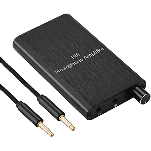 Headphone Amplifier, HiFi Headphone Amp 3.5mm Stereo Audio Gain Switch