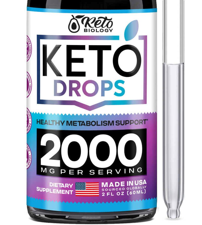 Keto Diet Drops with BHB Exogenous Ketones - Made in USA - Fat Burner & Appetite Suppressant - Natural Keto Liquid - Keto Weight Loss - BeesActive Australia