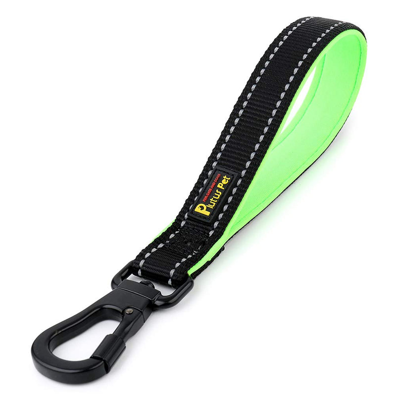 PLUTUS PET 10 Inch Short Dog Leash for Large Dogs with Locking Carabiner Clip & Padded Handle（10”, Black） 10 Inch (Pack of 1) - BeesActive Australia