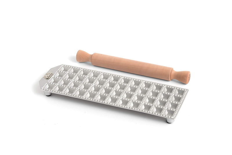 Marcato Ravioli Maker Mould, Makes 4-Dozen 1-Inch Squares, Made in Italy, Matte 1-Inch Square - BeesActive Australia