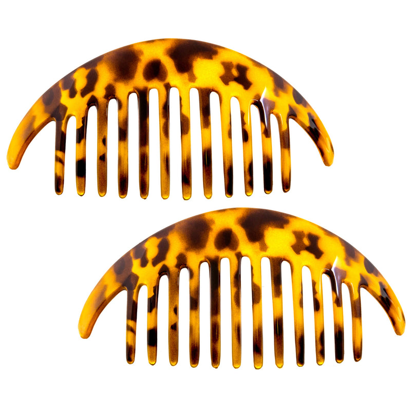 Camila Paris CP2877/2 French Hair Side Combs, Tokyo, Interlocking Combs French Twist Hair Combs, Strong Hold Hair Clips for Women Bun Chignon Up-Do, Styling Girls Hair Accessories, Made in France - BeesActive Australia