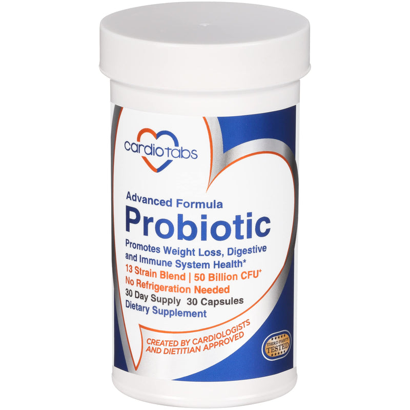 Advanced Probiotic w/ 50 Billion CFU Per Serving, Shelf Stable, Men's and Women's Probiotic Supplement to Stay Fit, 30 Capsules