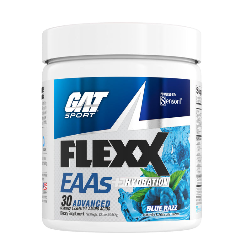 GAT SPORT Flexx EAAs + Hydration, Advanced Essential Amino Acids, 30 Servings (Blue Razz) Blue Raspberry - BeesActive Australia