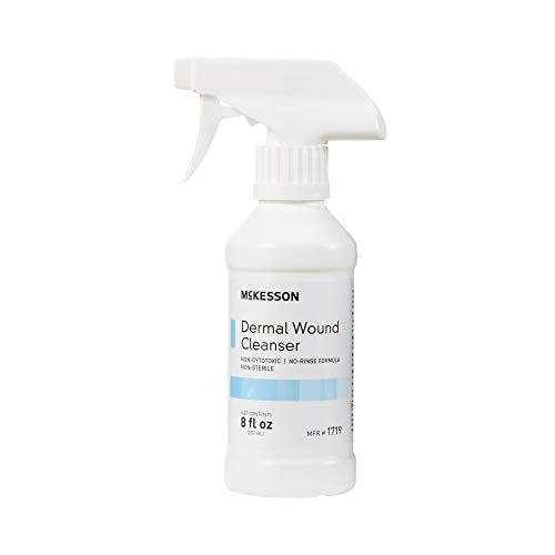 McKesson Dermal Wound Care Cleanser Spray, 8 oz [1 Count] First Aid Wash Solution for Minor Injuries, Cuts, Burns, Scrapes, Sores 1 Count (Pack of 1)