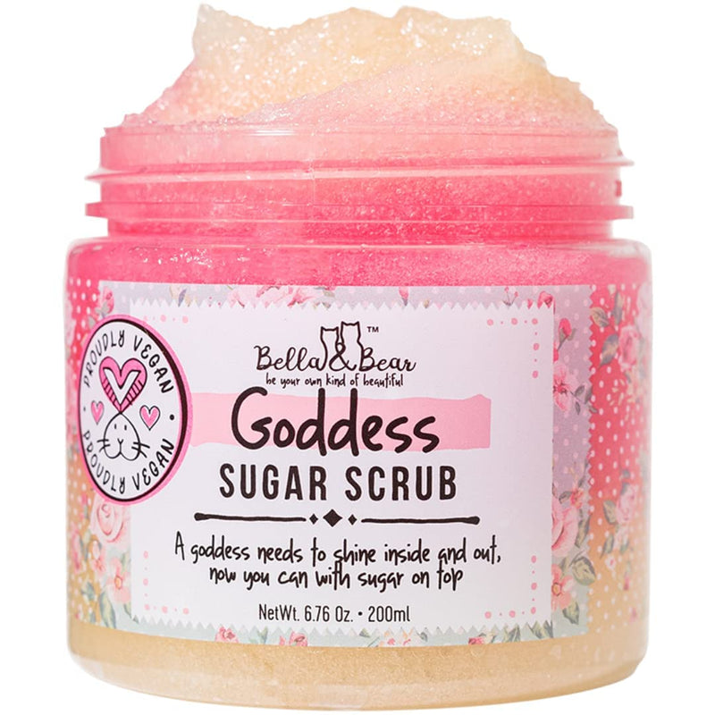 Bella and Bear Goddess Sugar Scrub, No Parabens, New Fragrance, Cruelty-Free, Vegan-Friendly Exfoliating, 6.7oz 6.76 Ounce (Pack of 1) - BeesActive Australia