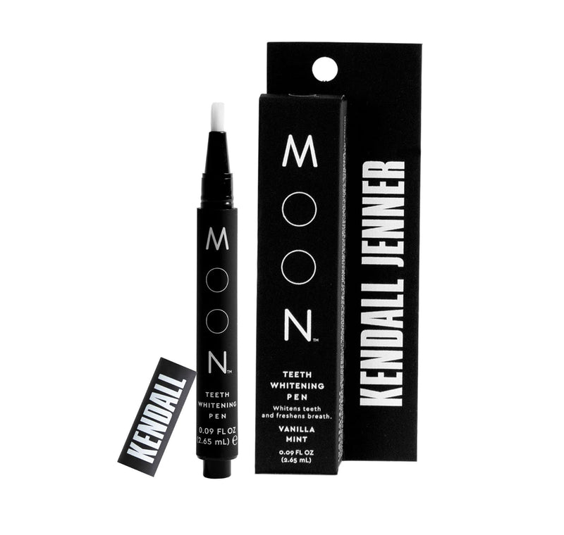 MOON Teeth Whitening Pen, Elixir III by Kendall Jenner, Brush Every Tooth White, On-The-Go Whitener for A Brighter Smile, Gentle on Sensitive Teeth, 30+ Uses, Vegan, Vanilla Mint Flavor - BeesActive Australia
