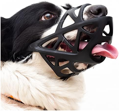 KITAINE Dog Muzzle, Soft Humane Rubber Basket Muzzle Upgrade for Small Pups Medium Large Dog Muzzle Best to Prevent Biting Chewing Barking, Muzzle Allows Free Pant Drink S - BeesActive Australia