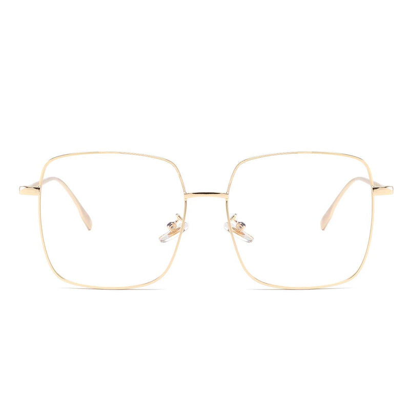 Dollger Blue Light Blocking Glasses women Anti Glare UV Filter Computer Gaming Glasses Retro matal square Eyeglasses Frame 1,blocking Glasses Gold Frame - BeesActive Australia