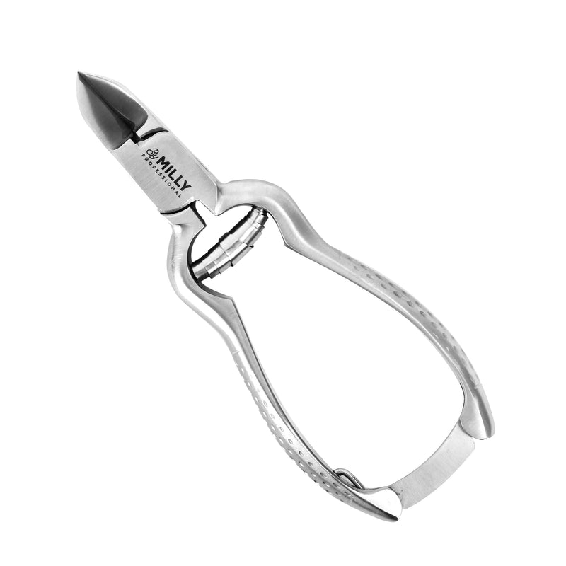 High Carbon Stainless Steel Heavy Duty Toenail Clippers for Thick Toenails | Trim Thick or Hard Toenails | Professional Nail Clippers for Seniors & Podiatrist Toenail Clippers (Silver) Silver